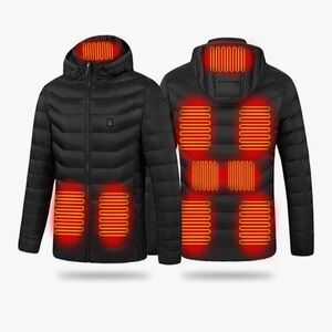 Men's Heated Black Jacket-NWT